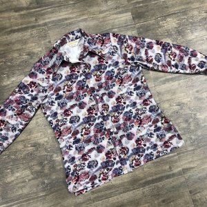 Vintage Kokobay‎ By Eccobay Polyester Button Up Shirt Floral (NO SIZE TAG)